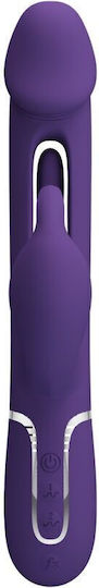 Pretty Love Kampas Rabbit 3 In 1 Multifunction Vibrator Tongue Violet