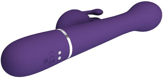 Pretty Love Dejon Rabbit Vibrator 3 In 1 Multifunction Purple