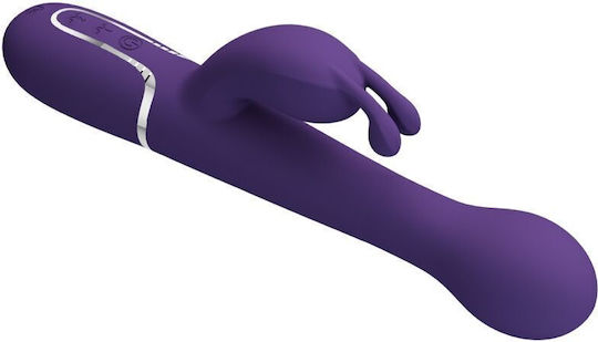 Pretty Love Dejon Rabbit Vibrator 3 In 1 Multifunction Purple