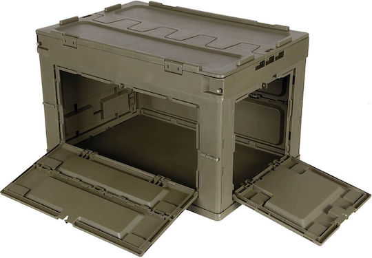 MFH Kunststoff Aufbewahrungsbox mit Deckel Grün 60Es 1Stück