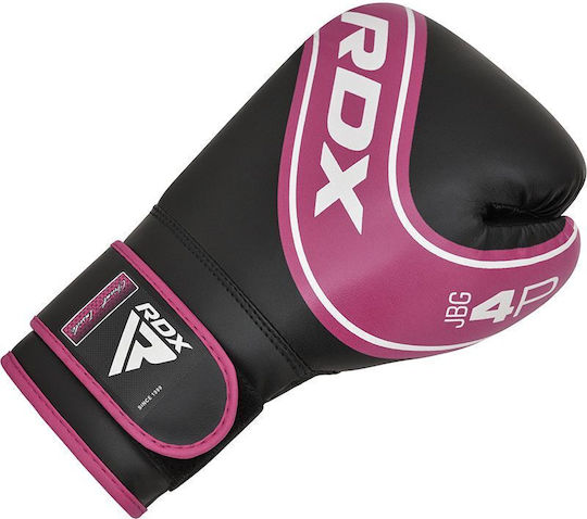 RDX Kids Παιδικά Γάντια Πυγμαχίας Δερμάτινα για Αγώνα Ροζ