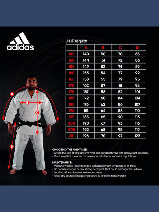 Adidas Gi Champion Ii Ijf Judo Uniform White