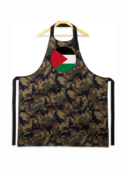 Koupakoupa Σημαία Παλαιστίνης Küchenschürze Braun 31.5x20cm KP_25623_apron-army 1Stück