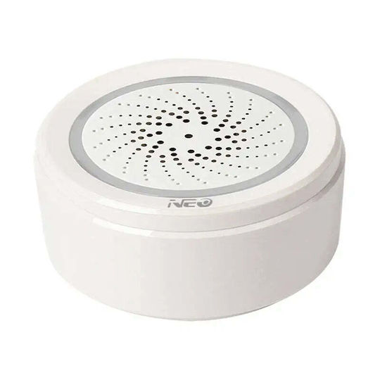 NEO Wi-Fi Alarm Siren Batterie Outdoor 100dB 6.5x6.5cm