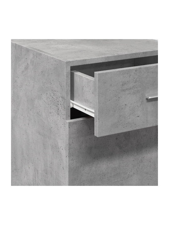 Living Room Display Cabinet Made of Particle Board Grey 40x42.5x93cm