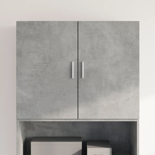 vidaXL Ντουλάπι Μπάνιου 80x42.5x64cm Γκρι