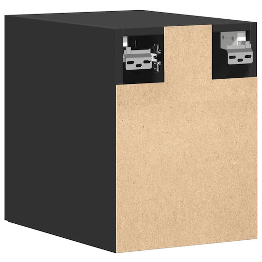 vidaXL Badezimmerschrank B30xT42.5xH40cm Schwarz