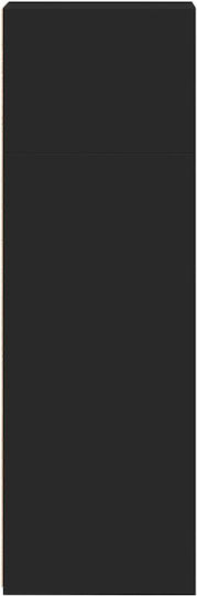 Βιβλιοθήκη Μαύρο 30x41x124εκ.
