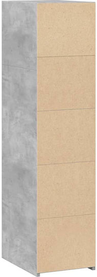 Bibliothek Grau 30x41x124cm
