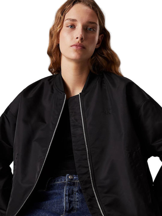 Κοντό Γυναικείο Bomber Jacket Black