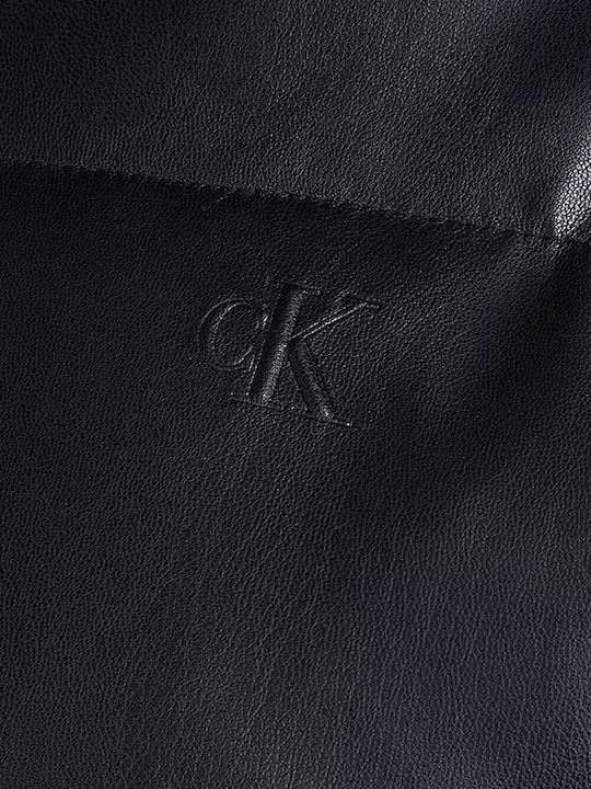 Κοντό Γυναικείο Puffer Μπουφάν για Χειμώνα Black