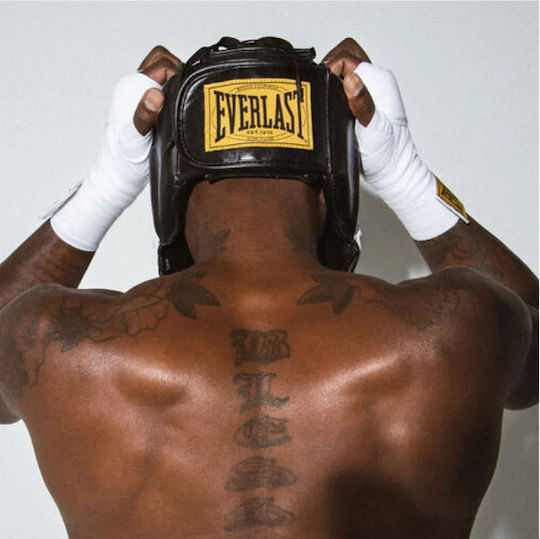 Everlast 1910 Adult Open Face Boxing Headgear Leather Black
