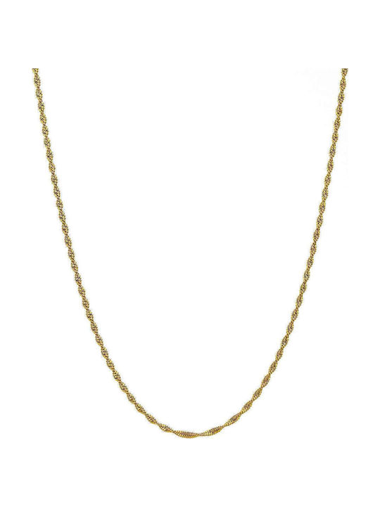 Goldsmith Αλυσίδα Λαιμού Επιχρυσωμένη Λεπτή Πάχους 2mm
