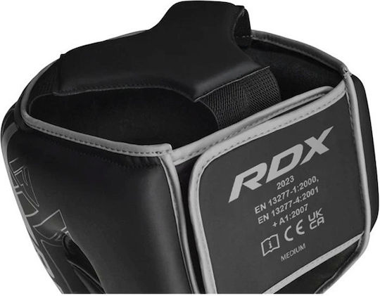 RDX Adult Open Face Boxing Headgear Leather White