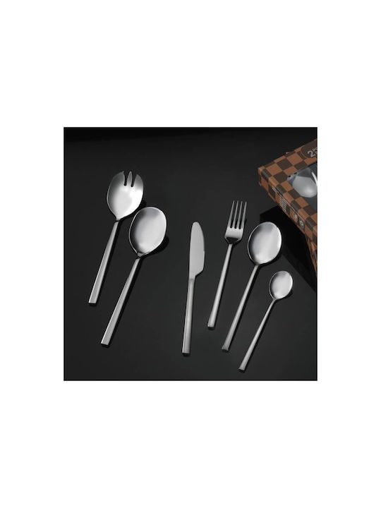 SP Tableware Lindos Set de Tacâmuri Inoxidabil Argintiu 65buc