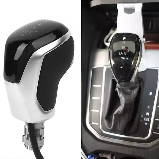 Buton schimbător viteze cu lumină LED pentru Skoda Octavia / Kodiaq / Superb Volkswagen Passat / Magazin online de golf / Tiguan / Polo / Jetta / Scirocco / Turul / CC - Centru de Comerț Electronic Alb