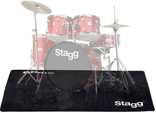 Stagg Drum and Percussion Rug with Non-slip Base 160x200cm Drum Carpet 200 x 160 cm