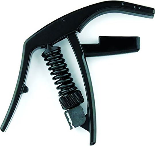 Daddario Metallic Clamp Capo for Acoustic Guitar Black