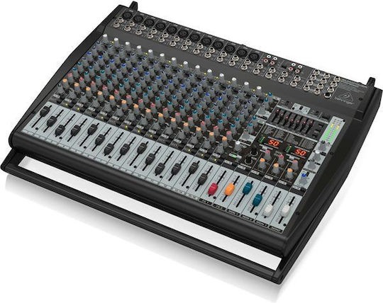 Behringer PMP6000 Αυτοενισχυόμενη Αναλογική Κονσόλα 20 Καναλιών με Phantom Power & 12 Εισόδους XLR Bundle