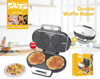 DSP Waffle Maker 5 Portions in Flower Shape 1200W