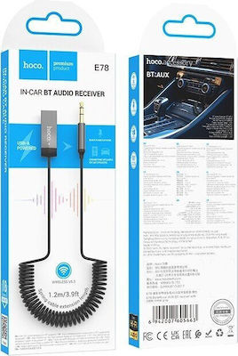 Hoco Bluetooth Receiver με θύρα εξόδου USB και Μικρόφωνο