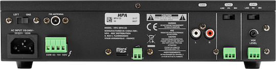 HPA MPA120 HPA Ολοκληρωμένος Ενισχυτής Εγκαταστάσεων 120W/100V και Συνδέσεις USB/Bluetooth MPA120