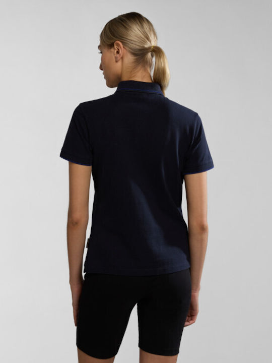 Napapijri Damen Polo Bluse Dark Blue