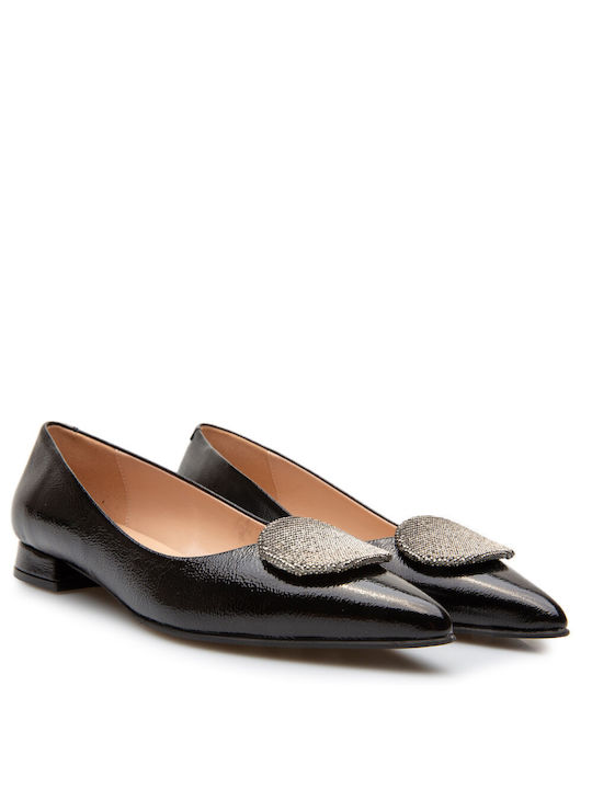 Labrini Patent Leather Ballerinas Black