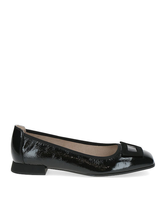 Women's Ballerina Shoes In Black Patent Leather