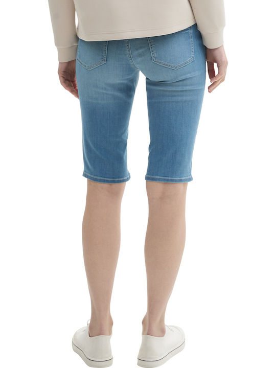Women's Bermuda Shorts Light Stone Wash Denim