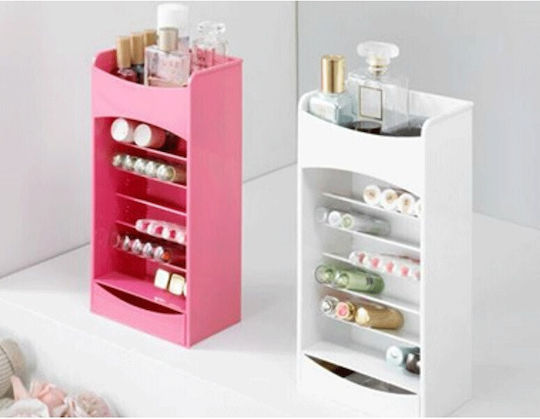 Organisationsständer für Kosmetik mit Ebenen Rosa 32,5x16x10,5cm
