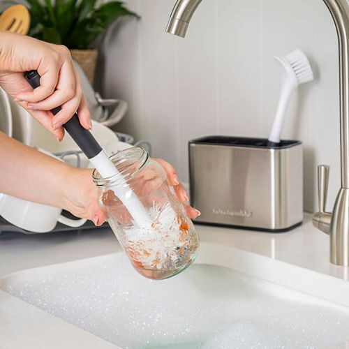 Kitchenaid KEG875OHBA Plastice Perii de Curățare cu mâner pentru Sticle Argint 1buc
