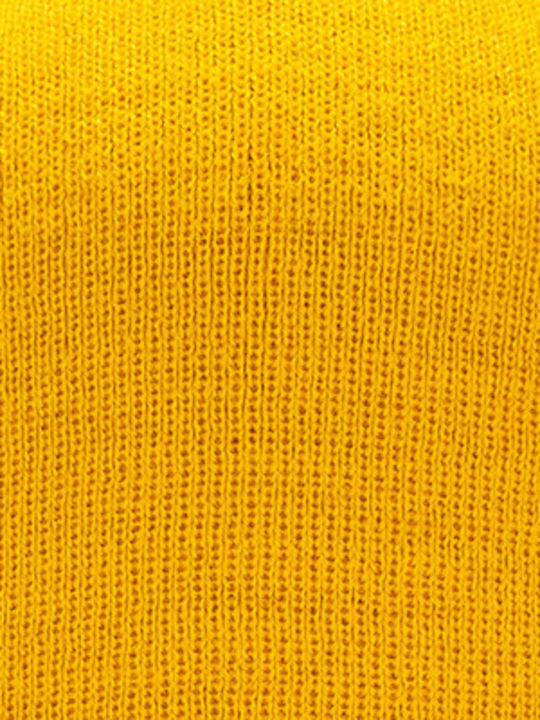 Cabaia Beanie Unisex Beanie Knitted in Yellow color