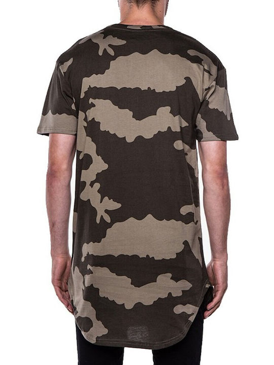 Defend Paris Men's Short Sleeve T-shirt Camo Tan