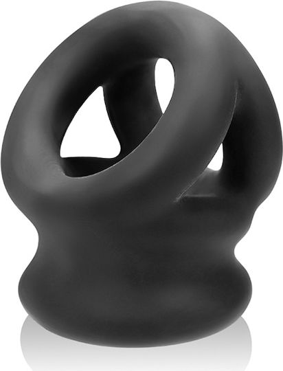 Oxballs Tri-squeeze Cocksling Ballstretcher Black Os