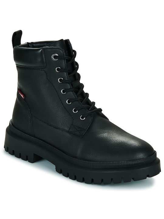 Levi's Leder Damen Knöchelstiefel Schwarz