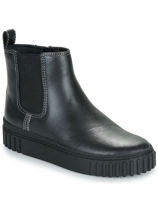 Clarks Piele Ghete dama Negru