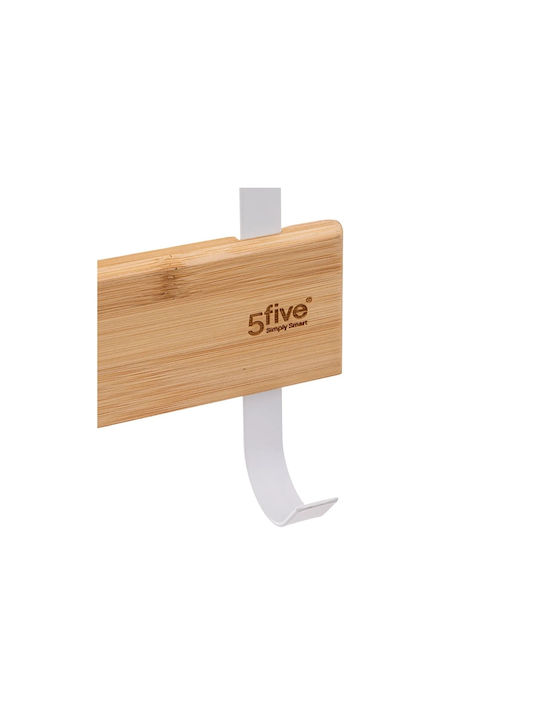 5Five Door Hook F-V Natureo 5 Positions Metallic 40x2x29.8cm