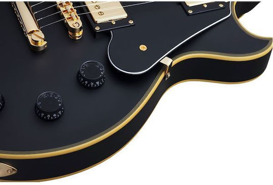 Schecter Solo II Custom ABSN Ηλεκτρική Κιθάρα Single Cut με HH Διάταξη Μαγνητών Aged Black Satin