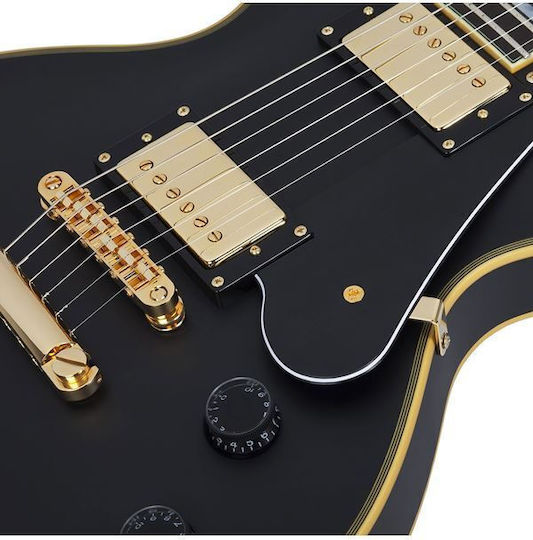 Schecter Solo II Custom ABSN Ηλεκτρική Κιθάρα Single Cut με HH Διάταξη Μαγνητών Aged Black Satin