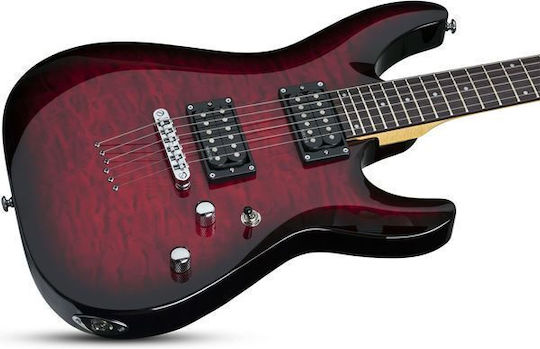 Schecter C-6 Plus Stcb Електрическа Китара Тежък с HH Конфигурация на Пикапите Избухване с Калъф