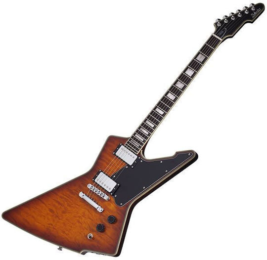 Schecter E-1 Custom Special Edition Vsb Electric Guitar Heavy Burst with Case