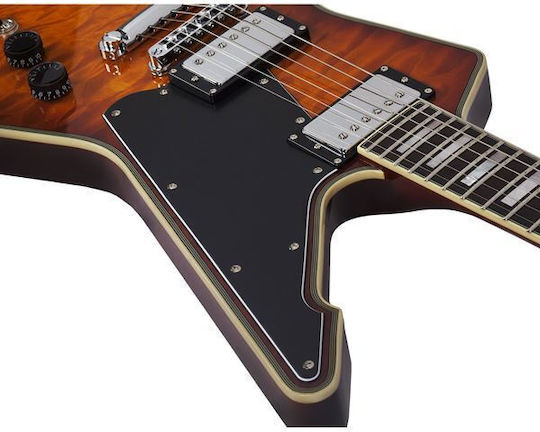 Schecter E-1 Custom Special Edition Vsb Electric Guitar Heavy Burst with Case