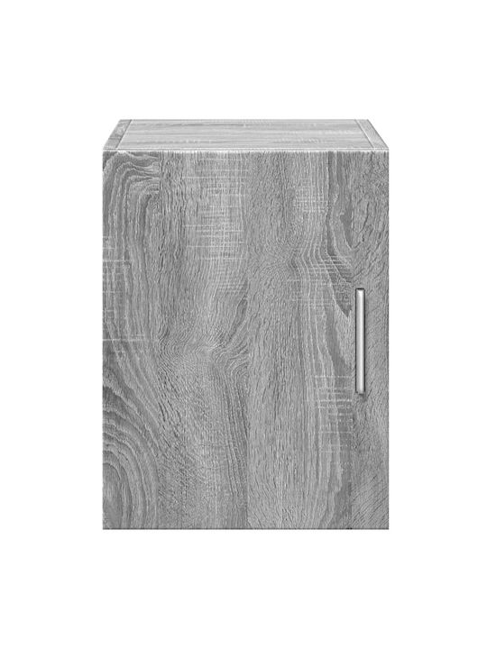 Wall Mounted Living Room Cabinet Made of Particle Board Grey 30x42.5x40cm
