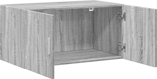 Hängeschrank fürs Wohnzimmer aus Spanplatte Grau 80x42,5x40 cm