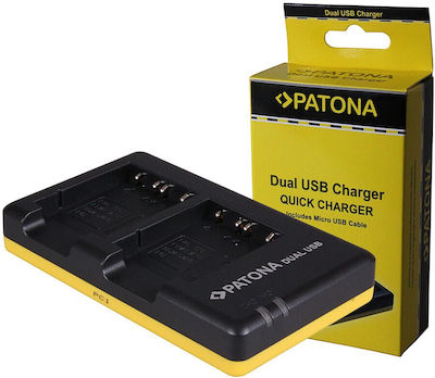 Patona Doppelter Batterieladegerät Kompatibel mit Sony