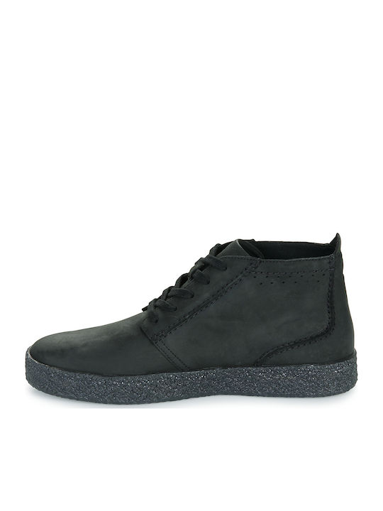 Streethill Mid Leather Black Men's Boots Anatomical