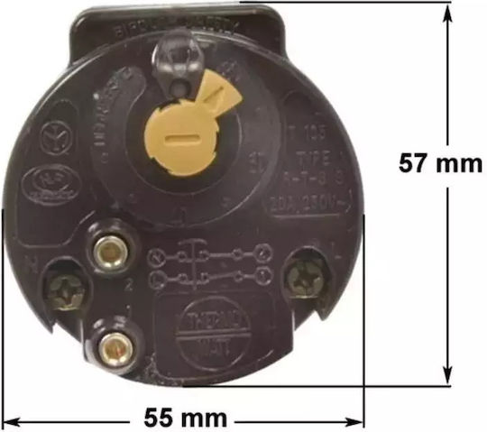 Thermowatt 20a Ανταλλακτικό Κεντρικής Θέρμανσης για Ηλεκτρικό Θερμοσίφωνα