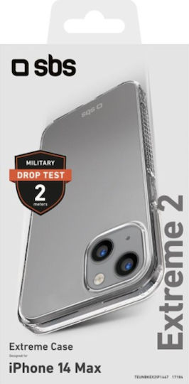 SBS EXTREAM X2 Задна корица Силикон 2мм Прозрачен (iPhone 14 Plus)