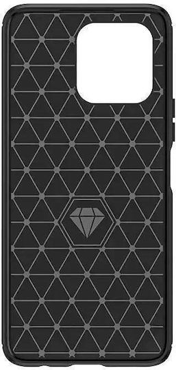 Hurtel Carbon Back Cover Silicon Negru (Honor X6a)